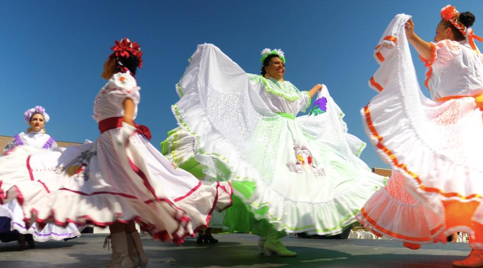 Folklorico dancing at the 2022 Novi Taco Fest.