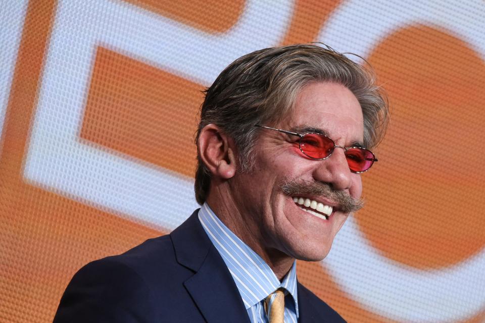 Geraldo Rivera participates in 'The Celebrity Apprentice' panel at the NBC 2015 Winter TCA in Pasadena, Calif.