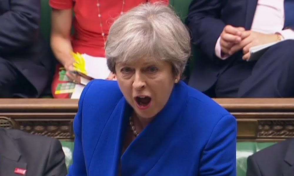 Theresa May at PMQs