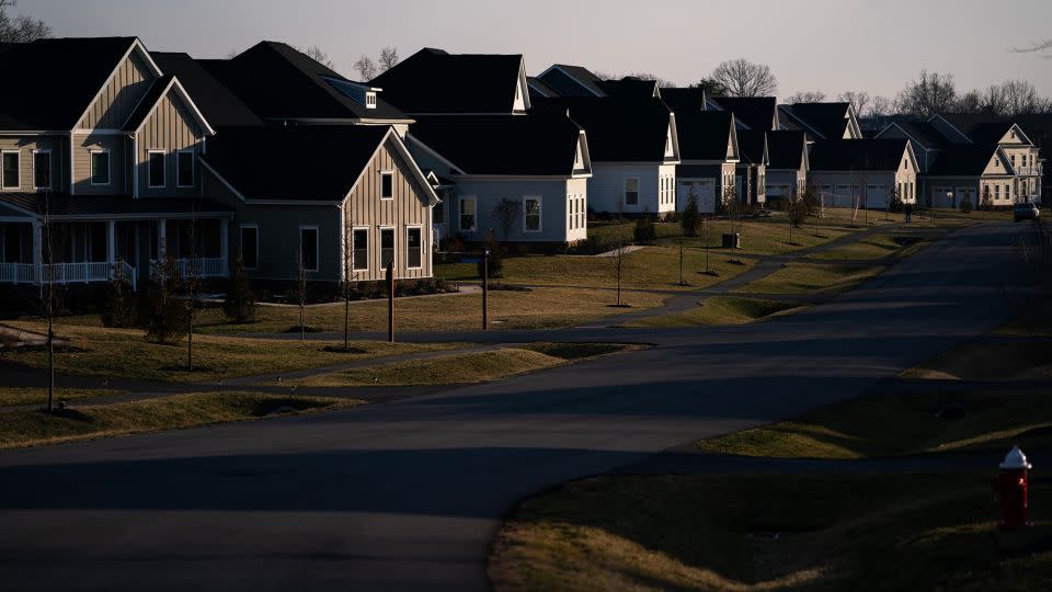 Homes in Aldie, Virginia, on Tuesday, February 20. - Nathan Howard/Bloomberg/Getty Images