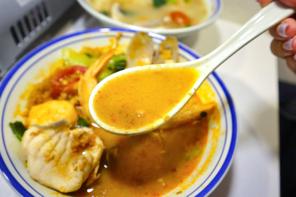 fish soup paradise - tom yum soup closeup