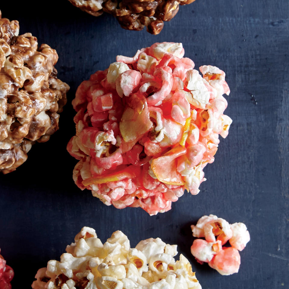 Candied Apple Popcorn Balls