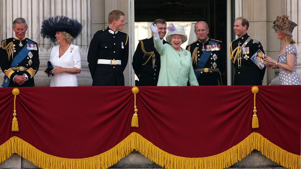 The Royal Family on the balcony of Buckingham Palace