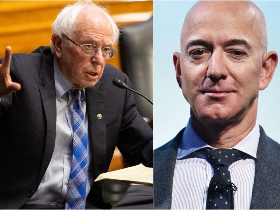 sanders bezos amazon senate budget