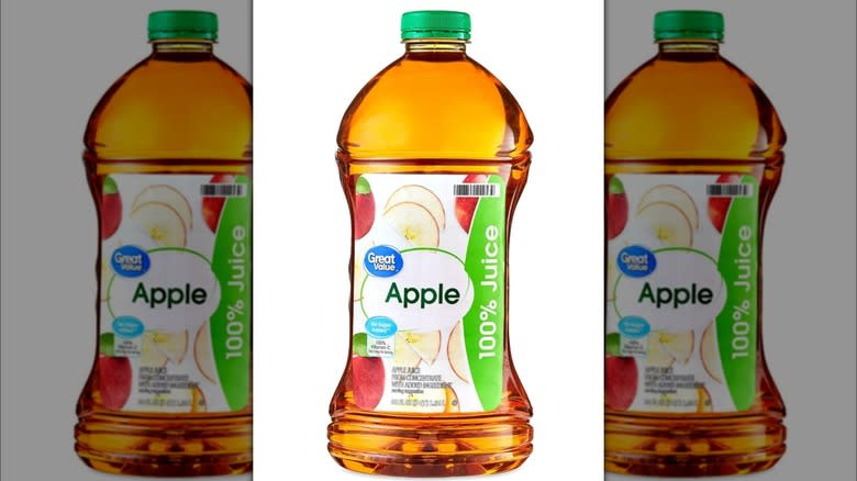 Great Value apple juice