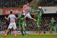 Britain Football Soccer - Northern Ireland v Croatia - International Friendly - Windsor Park, Belfast, Northern Ireland - 15/11/16 Croatia's Mario Mandzukic in action Reuters / Clodagh Kilcoyne Livepic