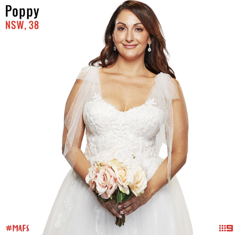 married at first sight bride poppy