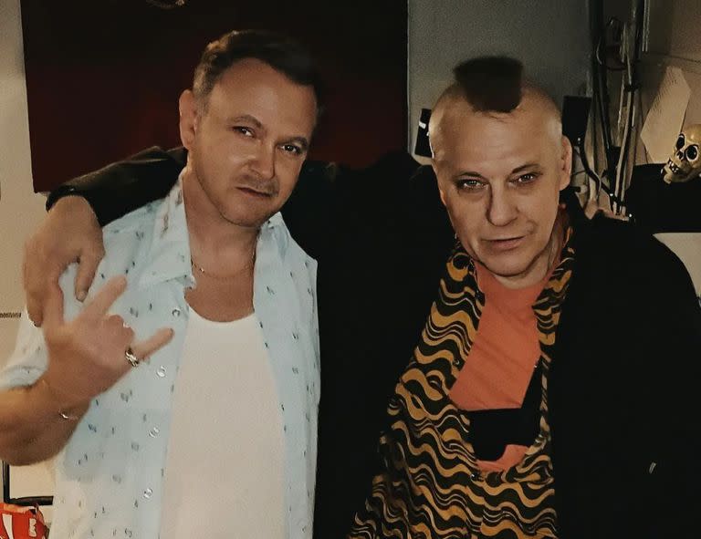 El actor Randy Davison junto a Tom Sizemore