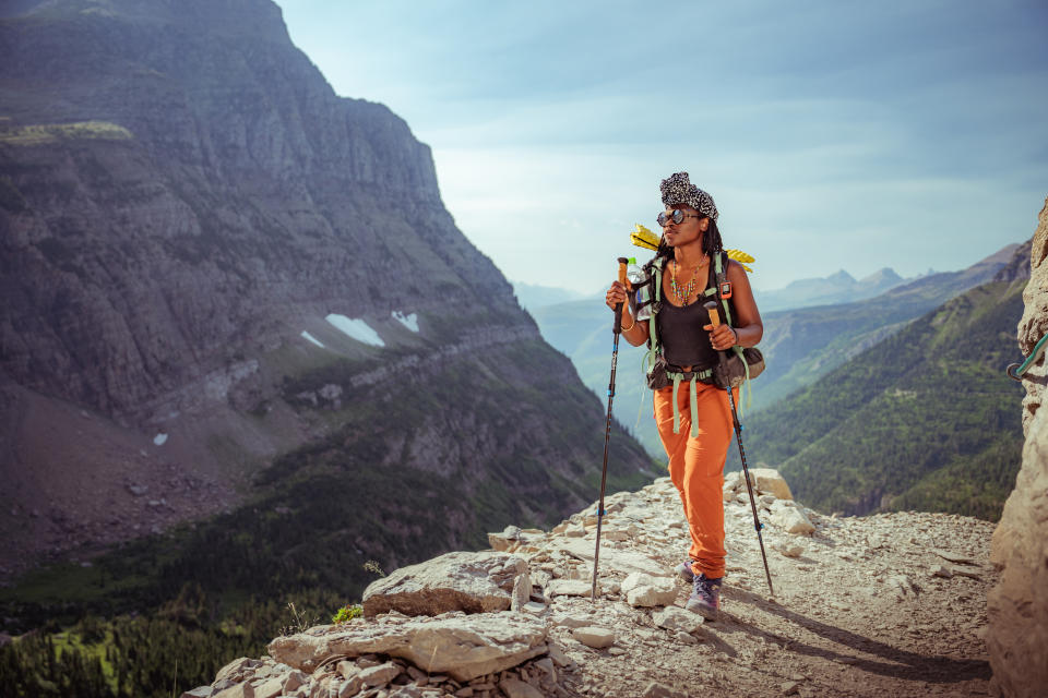 Shilletha Curtis hiking the Appalachian Trail.<span class="copyright">L. Renee Blount</span>