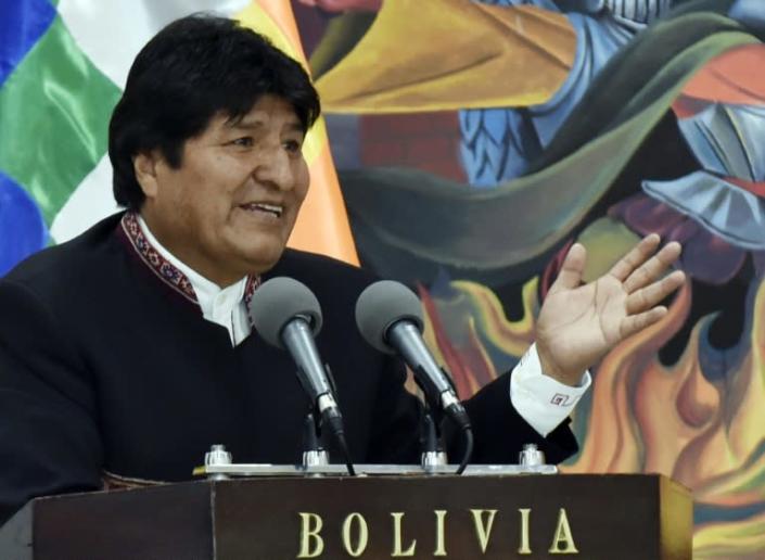 President Evo Morales has suspended his campaign for re-election to deal with the fires, amid criticism he has prioritized agriculture over the environment (AFP Photo/AIZAR RALDES)