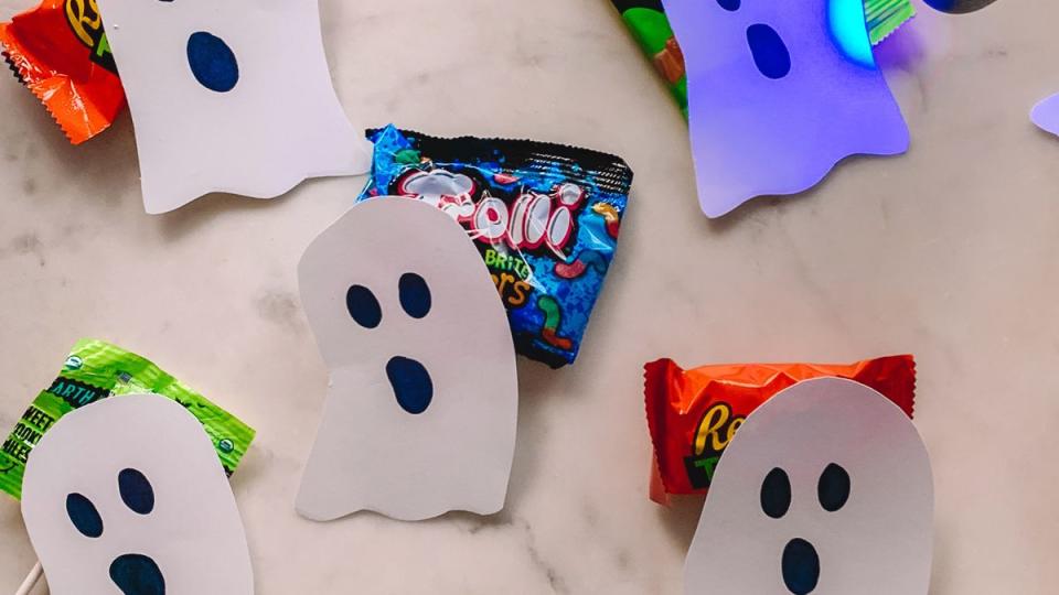 black light halloween candy hunt halloween games