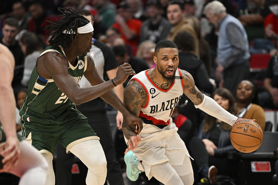 Damian Lillard「小李人生」落幕，NBA 2023-24賽季將轉戰密爾瓦基公鹿。（Photo by Alika Jenner/Getty Images）