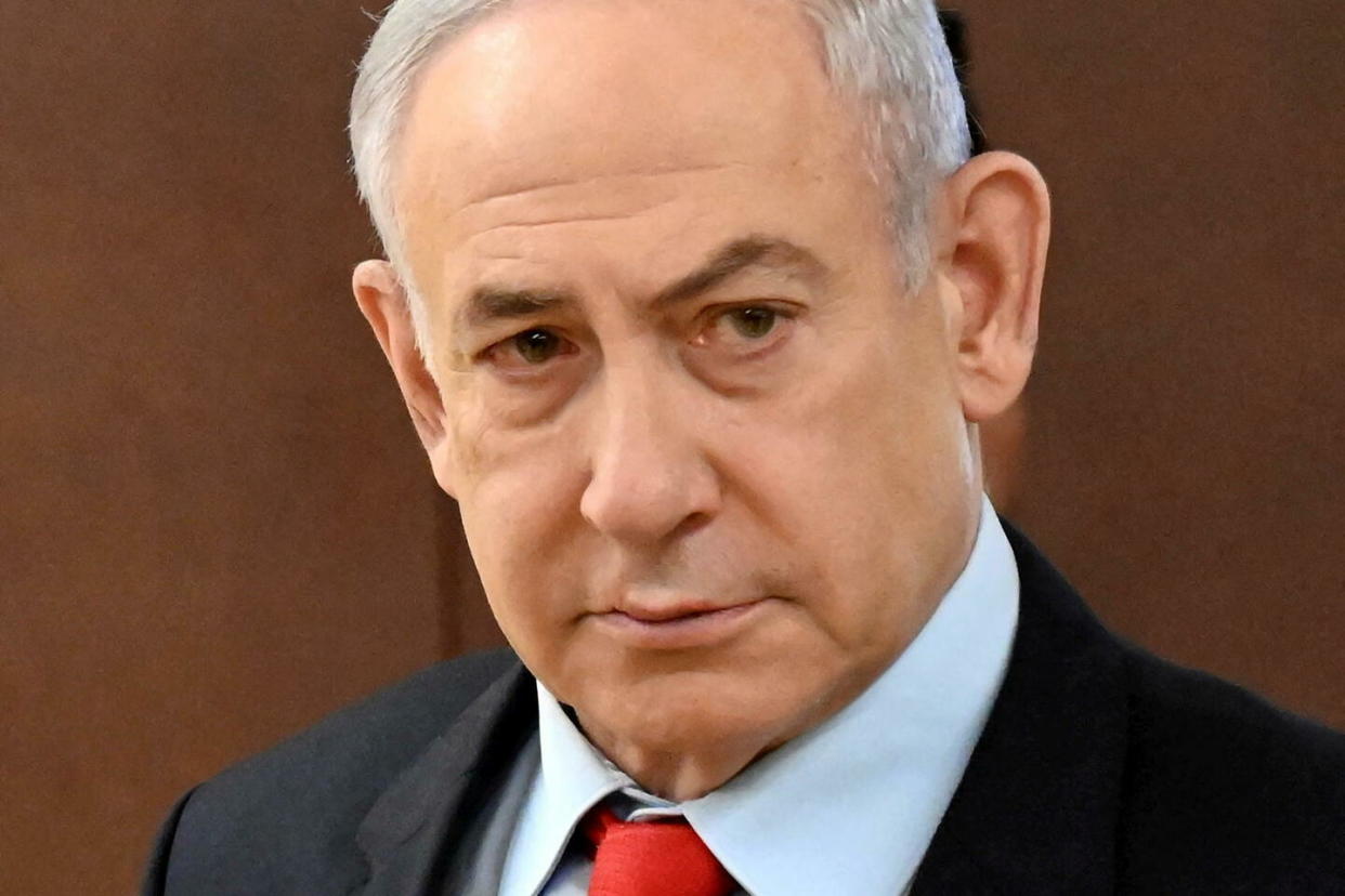 Le Premier ministre israélien Benyamin Netanyahou à la Knesset, le mercredi 13 mars 2024.  - Credit:Hill Debbie / Hill Debbie/UPI/ABACA