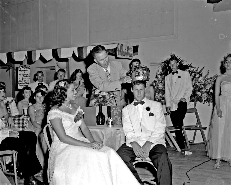 Sarasota High School prom in the early 1950s at the Lido Casino.