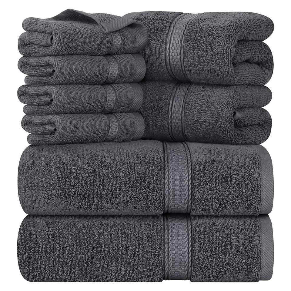 6) 8-Piece Premium Towel Set