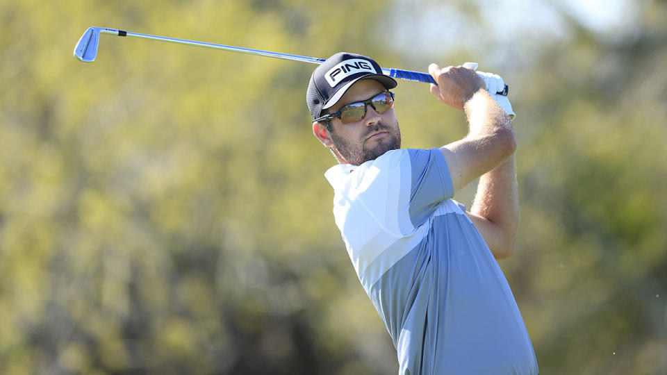 Corey Conners leads Arnold Palmer Invitational at the Bay Hill Club and Lodge. (Photo by Sam Greenwood/Getty Images)
