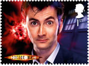 David Tennant played the Doctor for five years from 2005 to 2010 (Royal Mail)