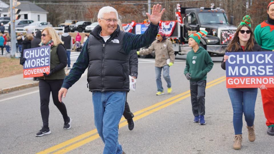 Republican candidate for New Hampshire governor Chuck Morse campaigning.