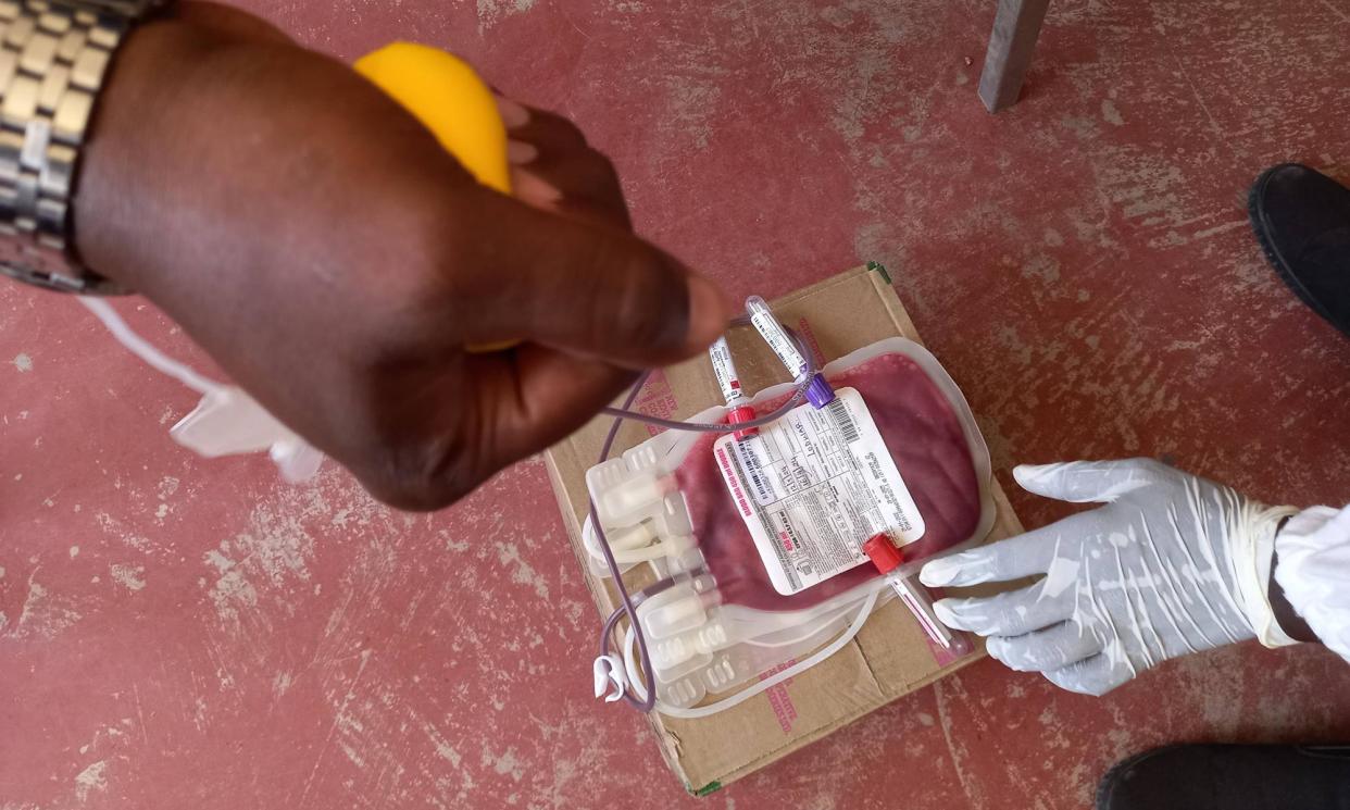 <span>There is an annual deficit of more than 100m blood units in low and middle-income countries. </span><span>Photograph: Peter Muiruri</span>