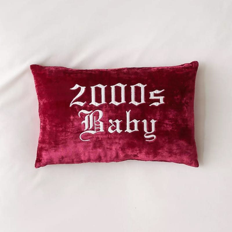 Y2K Baby Throw Pillow