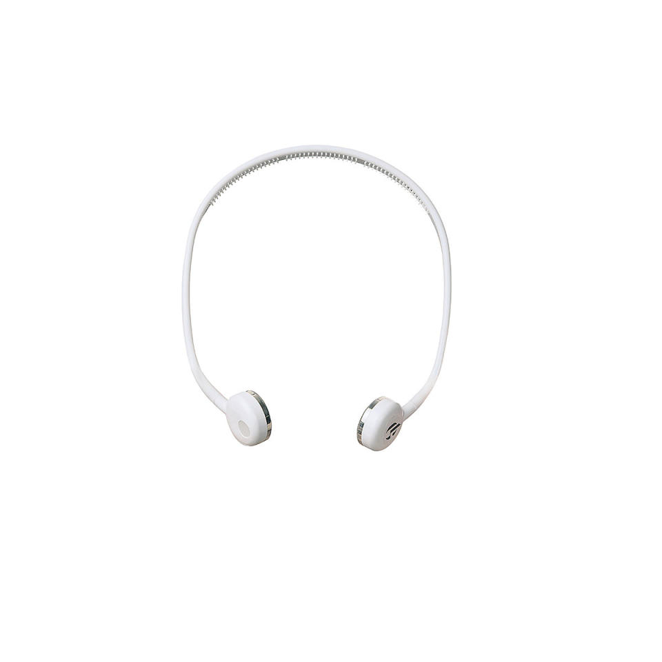 <p>This might look like a trendy pair of headphones, but it's a pulsing device that helps skincare products penetrate deeper into the skin. Louise puts it on the Angels' while giving them a shoulder massage to calm pre-show anxiety. Casual. </p><p>Buy it <a rel="nofollow noopener" href="http://www.anrdoezrs.net/links/7799179/type/dlg/sid/IS%2CYes%2Cit%27sPossibletoMakeYourSkinasGlowyasTheVictoria%27sSecretAngels%2Clukase%2CBEA%2CGAL%2C3390526%2C201811%2CT/https%3A//www.revolve.com/glopulse-by-georgia-louise-glopulse-device/dp/GLOP-WU1/?d=Womens&page=1&lc=3&itrownum=1&itcurrpage=1&itview=01" target="_blank" data-ylk="slk:here;elm:context_link;itc:0;sec:content-canvas" class="link ">here</a> for $165.</p>