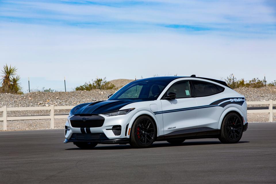 Shelby American announced Wednesday, April 26, 2023, that the custom company will create 100 Shelby Mustang Mach-E GT vehicles in honor of the legendary Carroll Shelby's 100th birthday.