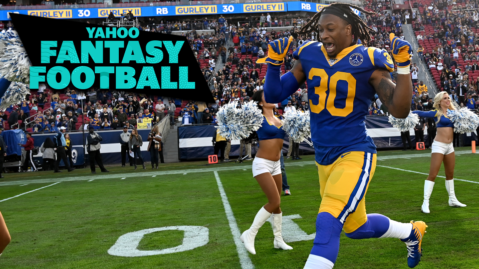 LOS ANGELES, CA - DECEMBER 29: Running back Todd Gurley #30 of the Los Angeles Rams runs on to the field for the game against the Arizona Cardinals at the Los Angeles Memorial Coliseum on December 29, 2019 in Los Angeles, California. Todd Gurley was released by the Rams this week. (Photo by Jayne Kamin-Oncea/Getty Images)