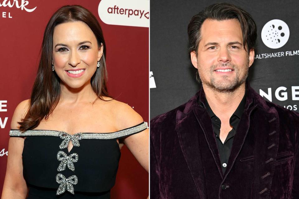 <p>Rodin Eckenroth/Getty Images; Michael Tullberg/Getty Images</p> Lacey Chabert and Kristoffer Polaha