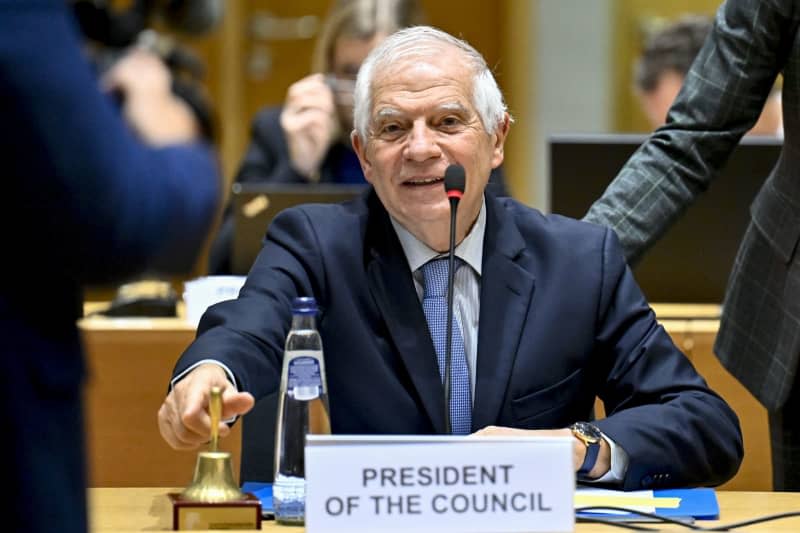 EU High Representative of the Union for Foreign Affairs and Security Policy Josep Borrell Fontelles pictured during an Informal meeting of the Ministers of Foreign Affairs of the EU, organized by the Council of the European Union in Brussels. Dirk Waem/Belga/dpa