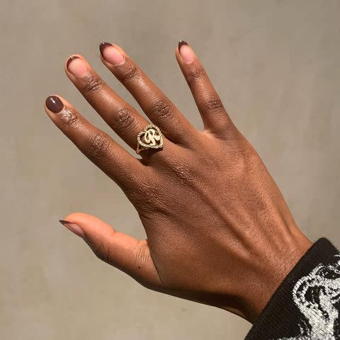 2) 2021 Nail Trend: Brown Nail Polish