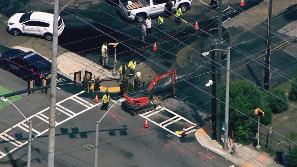 Water main break in northwest Atlanta