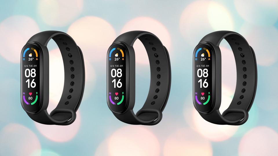 Three Xiaomi smartwatches. 