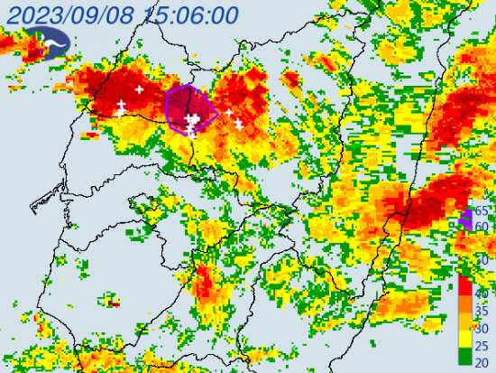 3縣市大雷雨警戒。（圖／氣象局）