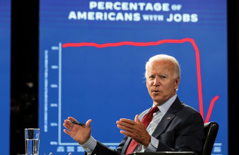 Democratic presidential candidate Biden and vice presidential candidate Harris hold campaign events in Wilmington, Delaware