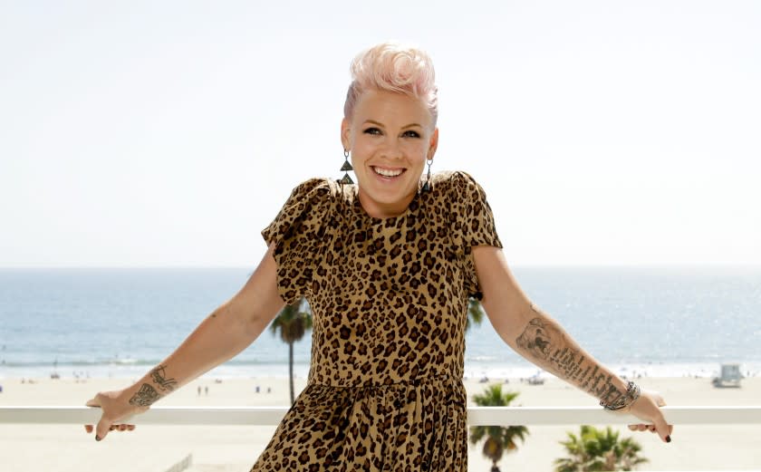 Singer, songwriter and actress Pink.