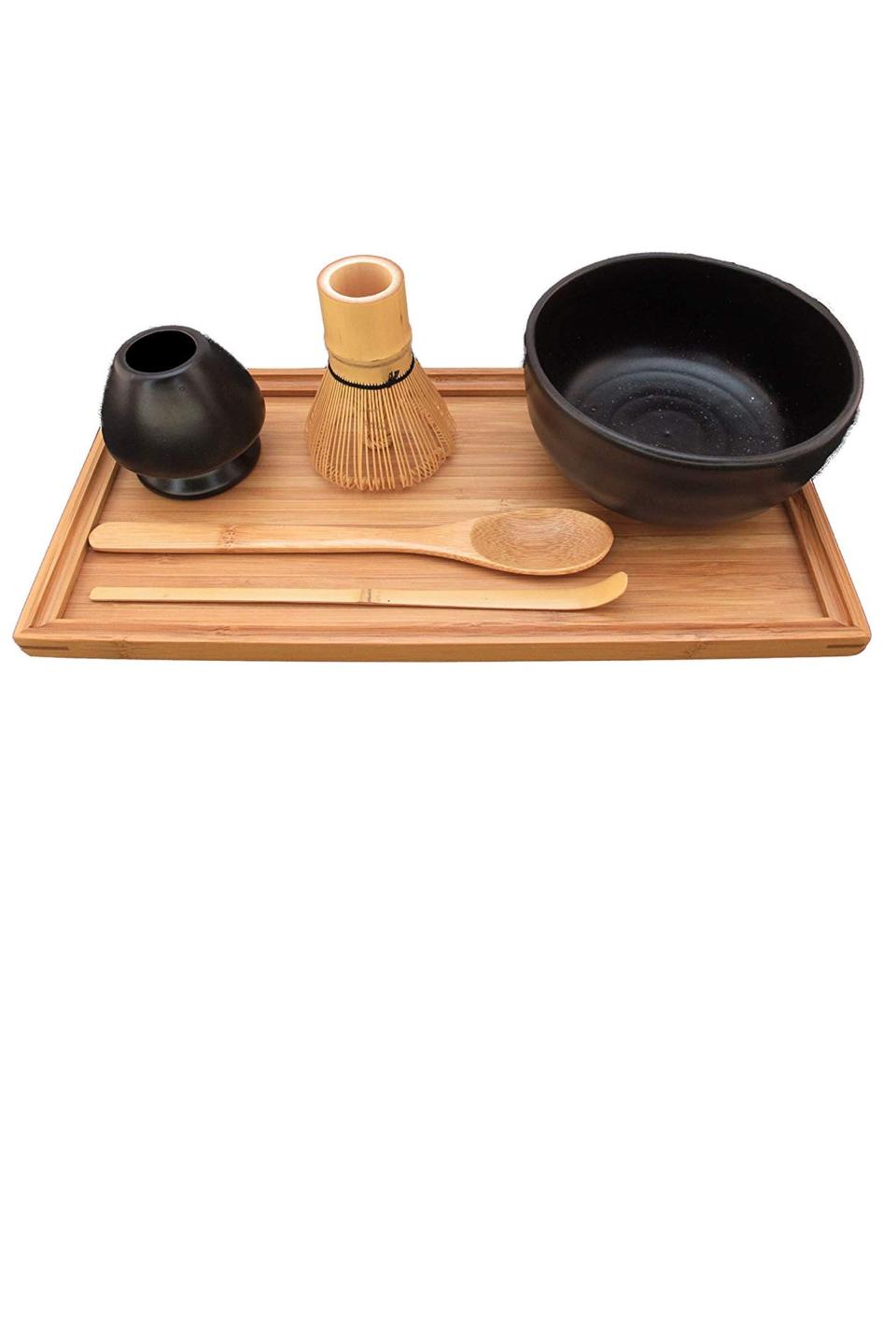 <p><strong>BambooMN</strong></p><p>amazon.com</p><p><strong>$34.75</strong></p><p>Whether your tea fan is jumping in on the matcha craze or a longtime lover of this brilliant green tea, this traditional set includes all the tools they'll need to create the perfect cup. </p>