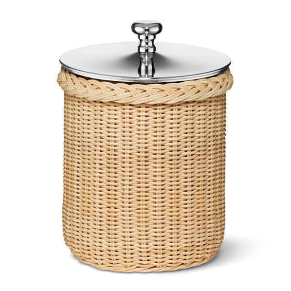 Freya Wicker Ice Bucket with Ice Tongs