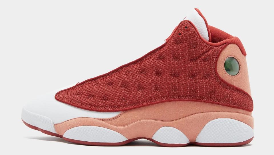 A real pair of Nike Air Jordan 13 shoes.