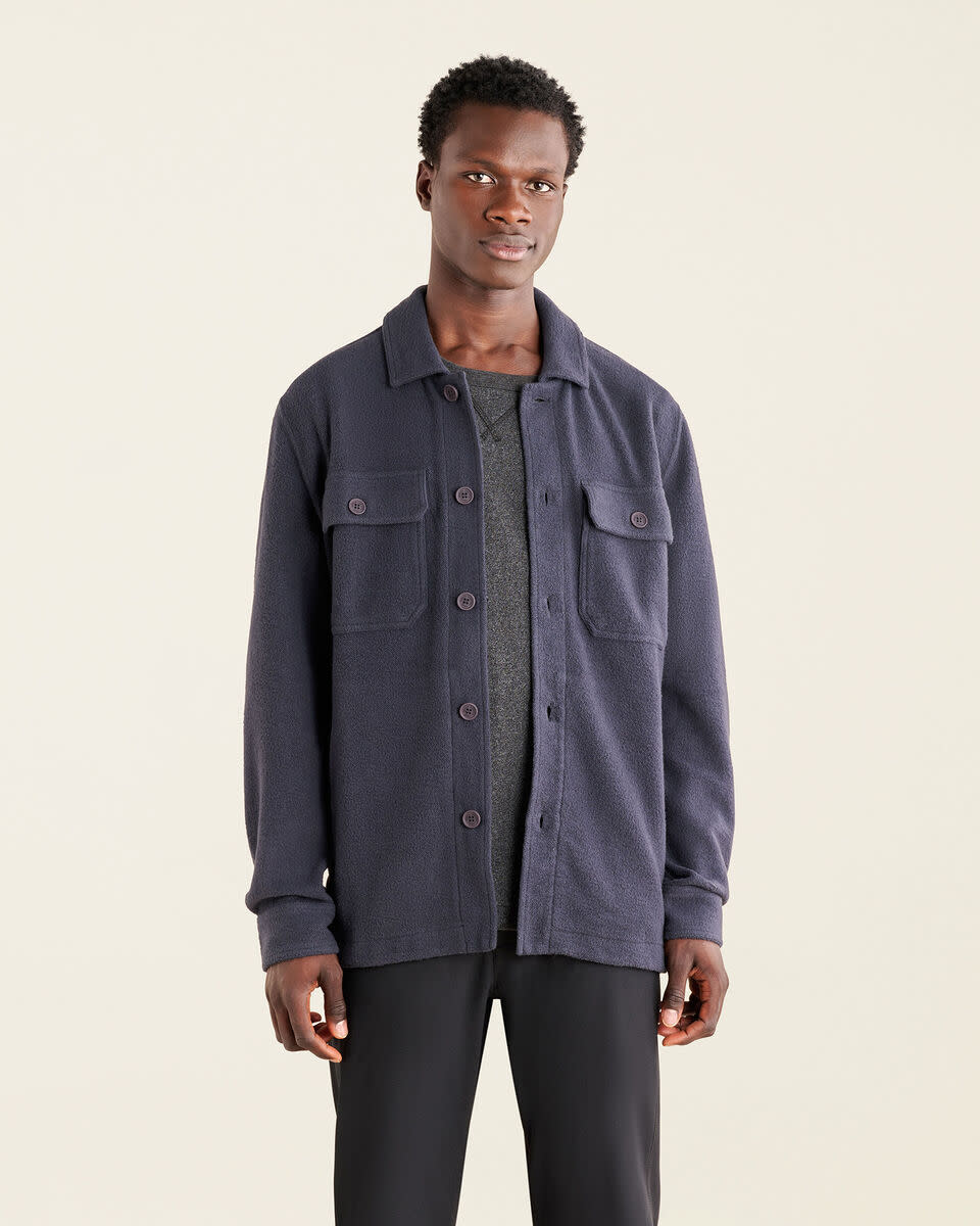 Trail Fleece Overshirt. Image via Roots.