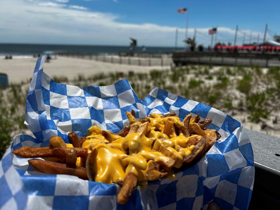 Classic cheese fries from House of Fries on the Seaside Heights boardwalk.