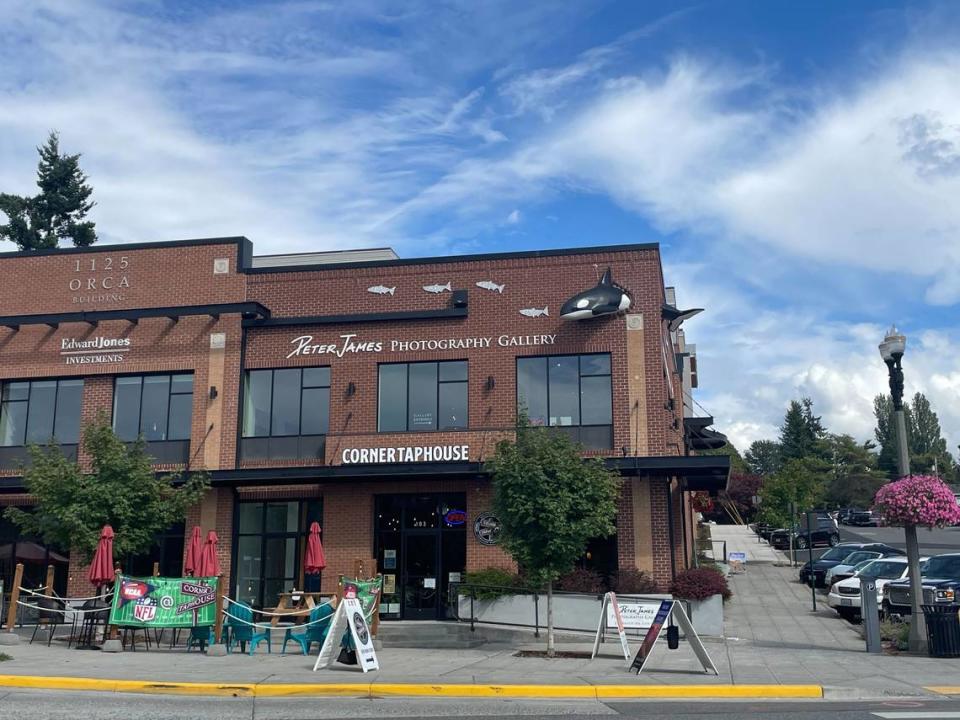 The Corner Taphouse and Peter James Photography Gallery at the Orca Building on Thursday, Sept. 7, 2023 at 1123 Finnegan Way in the historic Fairhaven neighborhood of Bellingham, Wash.