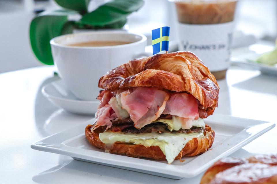 This Father's Day treat dad to Joe’s largest breakfast sandwich "The Viking" which consists of double fried egg, double white cheddar cheese, double bacon, a Vasa (sausage) patty, and ham on a toasted croissant.