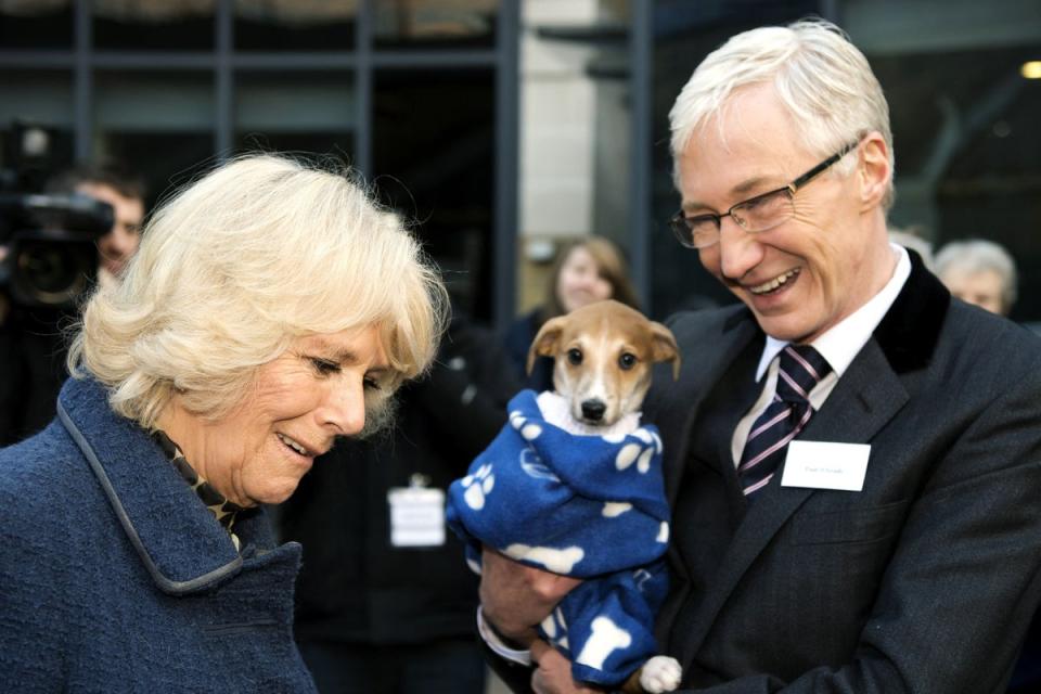 The Queen Consort has been left ‘deeply saddened’ at the death of her friend, TV presenter Paul O’Grady (Adrian Dennis/PA) (PA Wire)