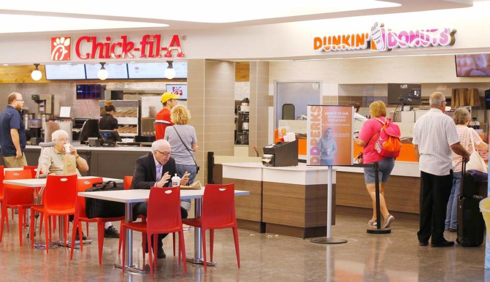 Today, Wichita’s airport restaurants include a Chick-fil-A, a Dunkin and an outpost of River City Brewing Co.