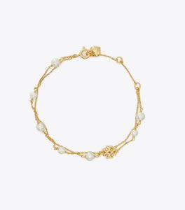 gold pearl bracelet