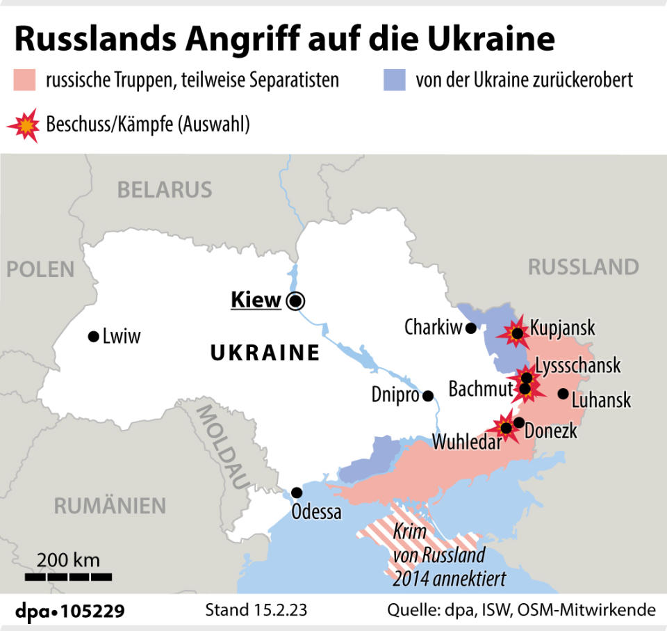 Russlands Angriff auf die Ukraine (15.02.2023)