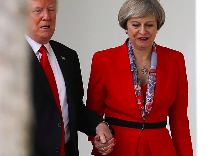 Donald Trump and Theresa May