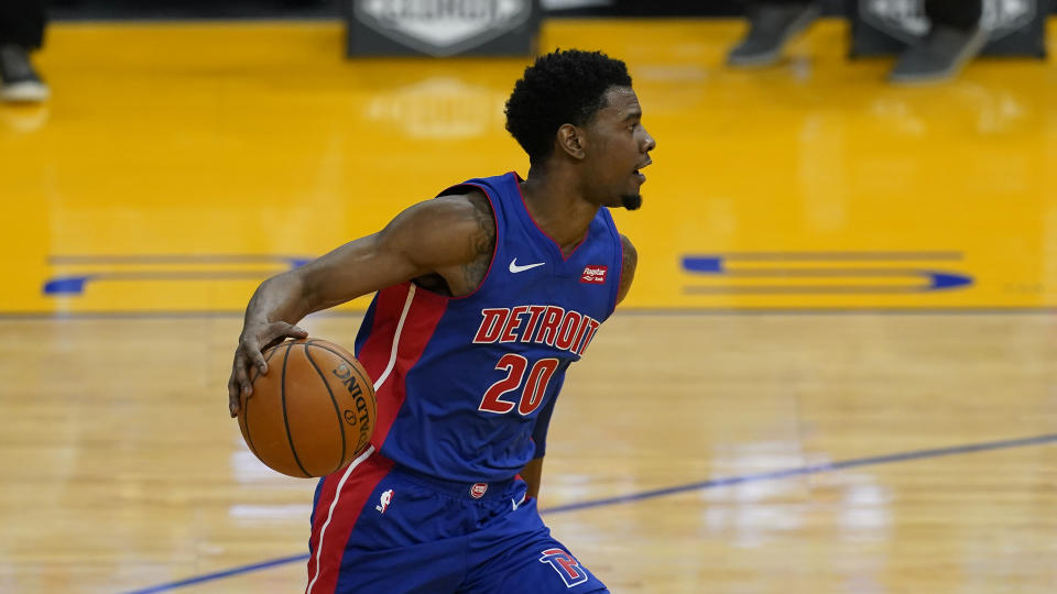 Detroit Pistons guard Josh Jackson (20) 