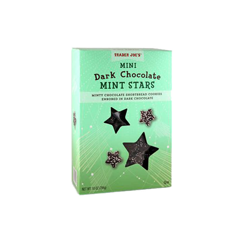 <h2>Mini Dark Chocolate Mint Stars</h2> <p>Get that Thin Mint fix with these little pieces of heaven.</p> <p> <strong>Related Articles</strong> <ul> <li><a rel="nofollow noopener" href="http://thezoereport.com/fashion/style-tips/box-of-style-ways-to-wear-cape-trend/?utm_source=yahoo&utm_medium=syndication" target="_blank" data-ylk="slk:The Key Styling Piece Your Wardrobe Needs;elm:context_link;itc:0;sec:content-canvas" class="link ">The Key Styling Piece Your Wardrobe Needs</a></li><li><a rel="nofollow noopener" href="http://thezoereport.com/fashion/trends/history-of-leggings-video/?utm_source=yahoo&utm_medium=syndication" target="_blank" data-ylk="slk:The History Of Leggings Is Actually Pretty Cool;elm:context_link;itc:0;sec:content-canvas" class="link ">The History Of Leggings Is Actually Pretty Cool</a></li><li><a rel="nofollow noopener" href="http://thezoereport.com/fashion/style-tips/5-fashion-rules-breaking/?utm_source=yahoo&utm_medium=syndication" target="_blank" data-ylk="slk:5 Fashion Rules You Should Be Breaking (And How To);elm:context_link;itc:0;sec:content-canvas" class="link ">5 Fashion Rules You Should Be Breaking (And How To)</a></li> </ul> </p>