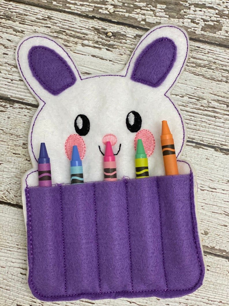 30) Bunny Crayon Holder